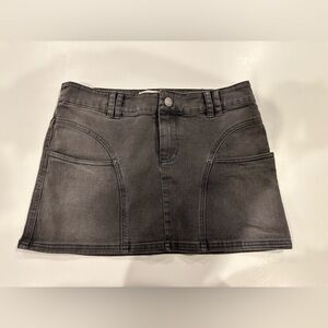 BDG utility Black Denim Mini Skirt